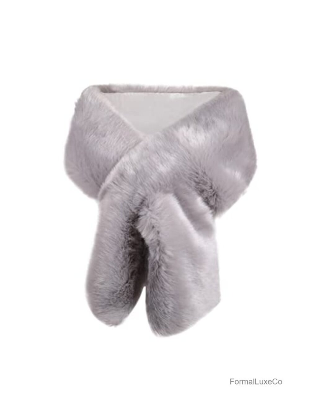 Women's Long Faux Fur Shawl Wrap Winter Soft Bridal Stole Scarf